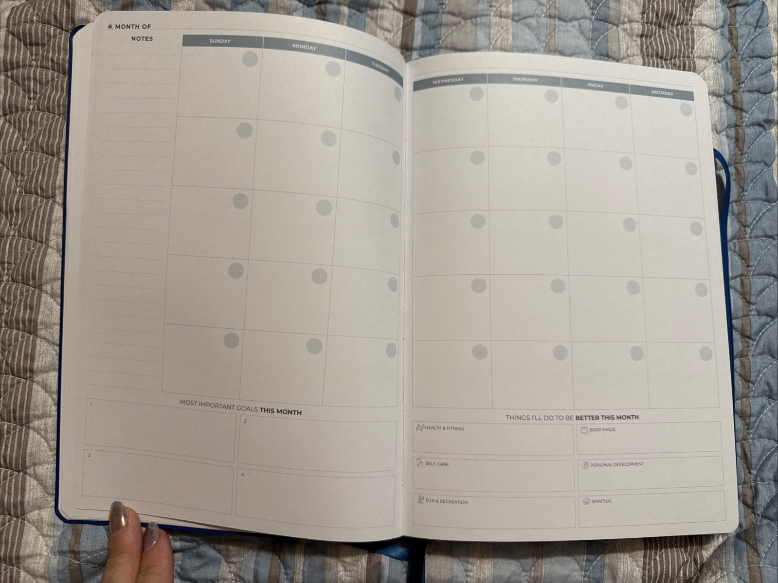 Clever Fox Planner Food Pro Edition Weekly Monthly Blue