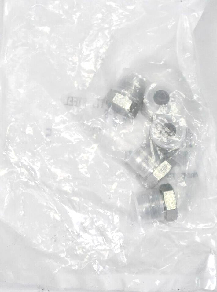 5 Pack Plug JIC Flare Fittings Steel 1/2″ x #8 Thread 10453 Hardware Tools