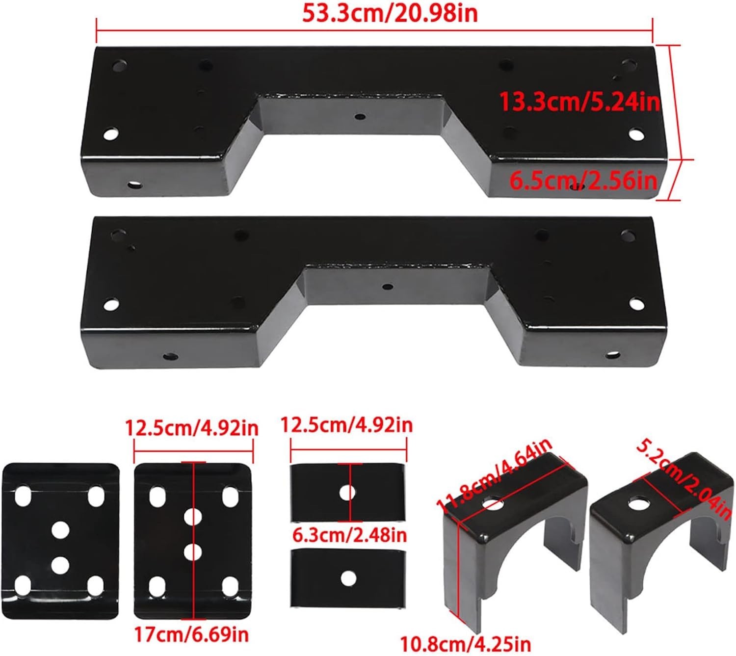 6 Inch Rear Axle C-Notch Rear Support & Drop Flip Kit Replacement for Chevy Silv