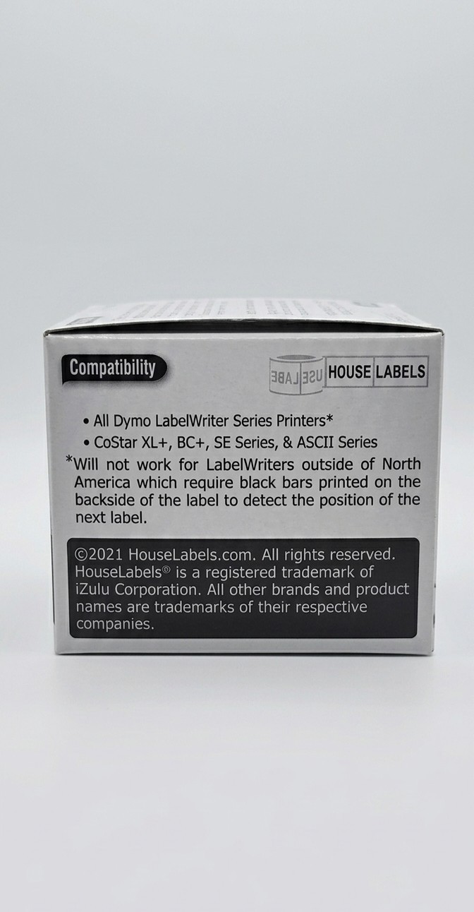 Compatible 2-1/8″ X 4″ Direct Thermal Labels Replacement for DYMO 30323 (8 Pc)