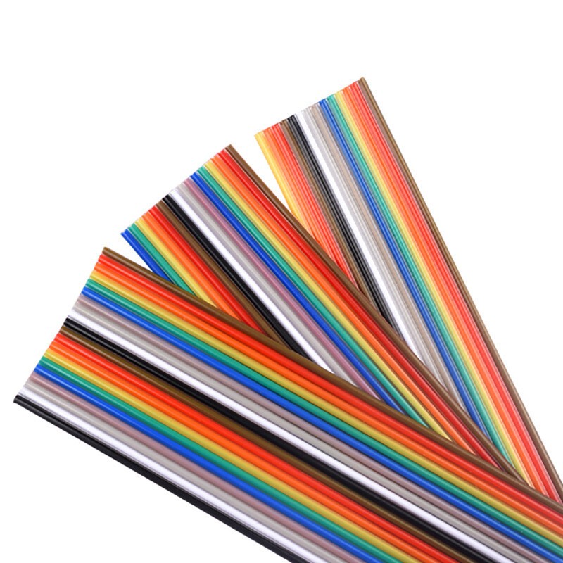 Cable Wire 10 14 16 20 26 34 40 Way Ribbon Cable Multi Coloured Dupont Ribbon