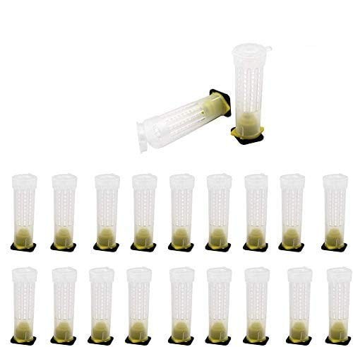 MIZORLIE Beekeeping Rearing Cup Kit – Queen Bee Roller Cage Beekeeping…