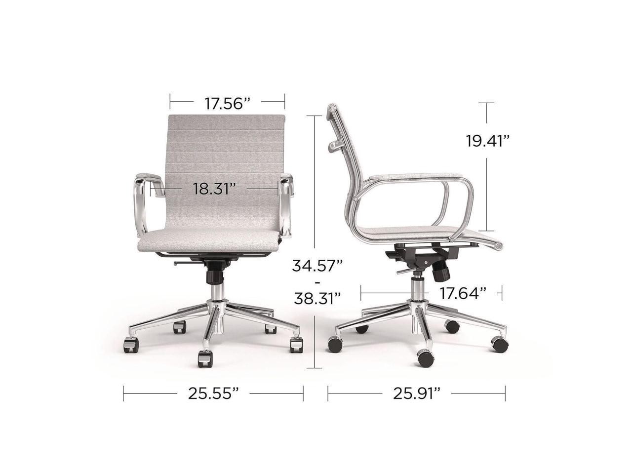 Alera Siskin Fabric Managers Chair – Supports Up to 275 lb – 16.93 to 20.67 Seat