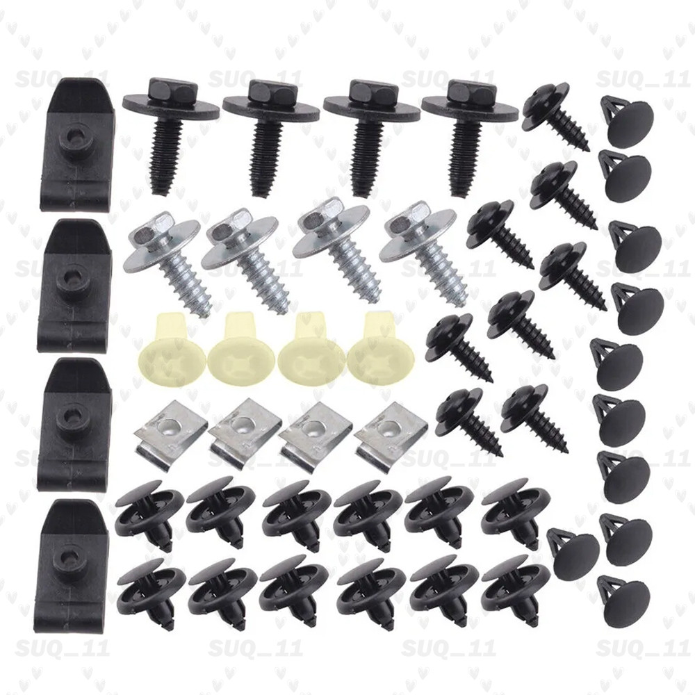 50Pcs Engine Splash Shield Fender Bumper Screw Clips Rivet Fastener For Toyota