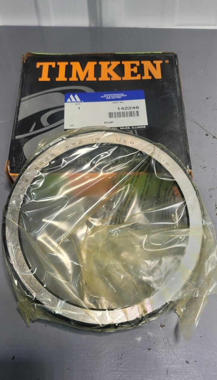 Genuine TIMKEN 592-A TAPERED ROLLER BEARING CUP USA 592A