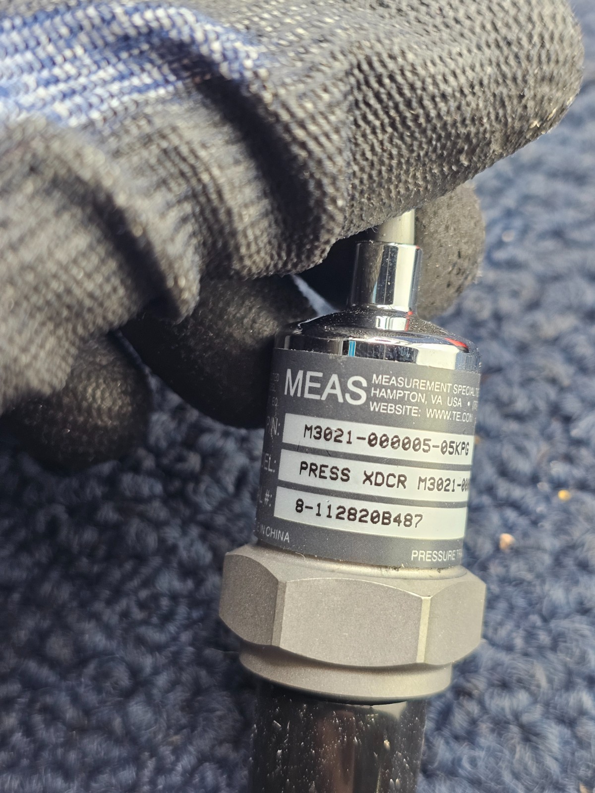 Measurement Specialties PRESS XDCR M3021-000005-05KPG Pressure Transducer