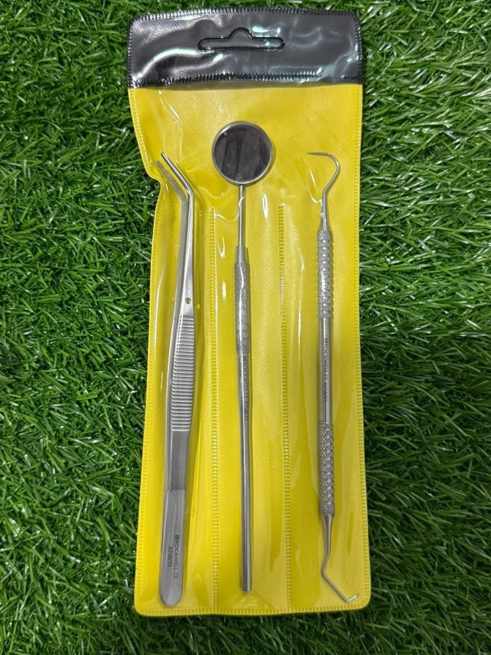 Basic Dental Examination Set High Quality Stainless Steel Probe 3Pcs Kit 50 SETS