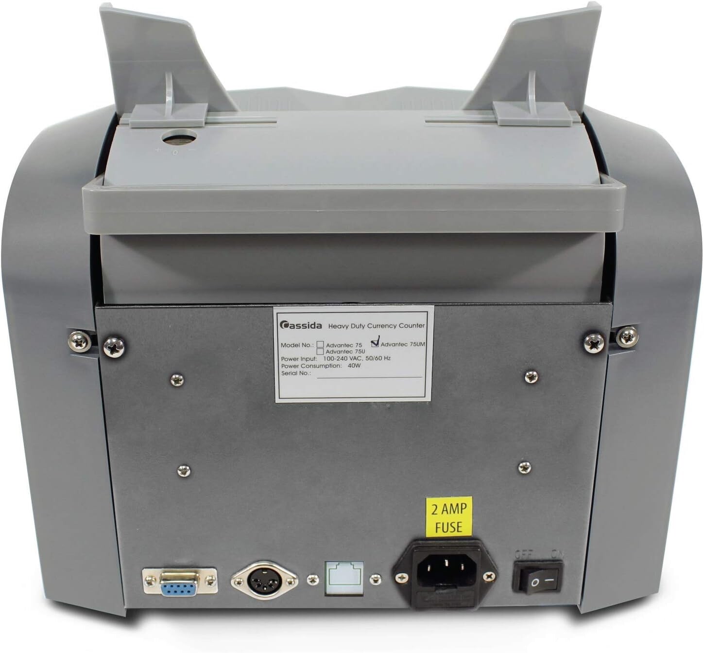 Cassida Advantec 75UM Heavy Duty Bill Counter, 4 Speeds, Ultraviolet and Magneti