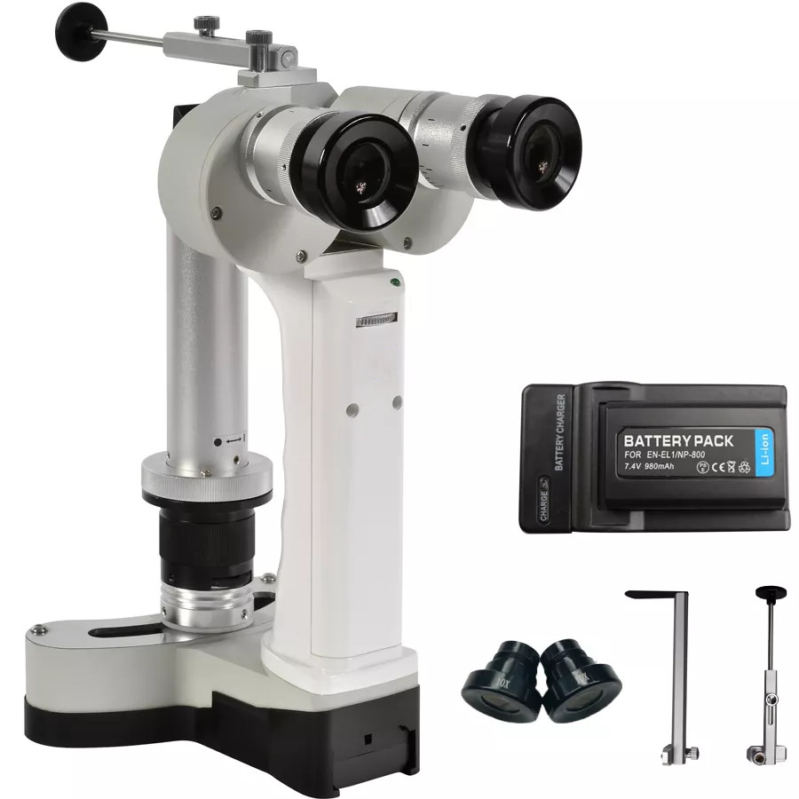 SL-RVK Portable Hand Held Slit Lamp /w 2 Rechargeable 6 hour Batteries & Case