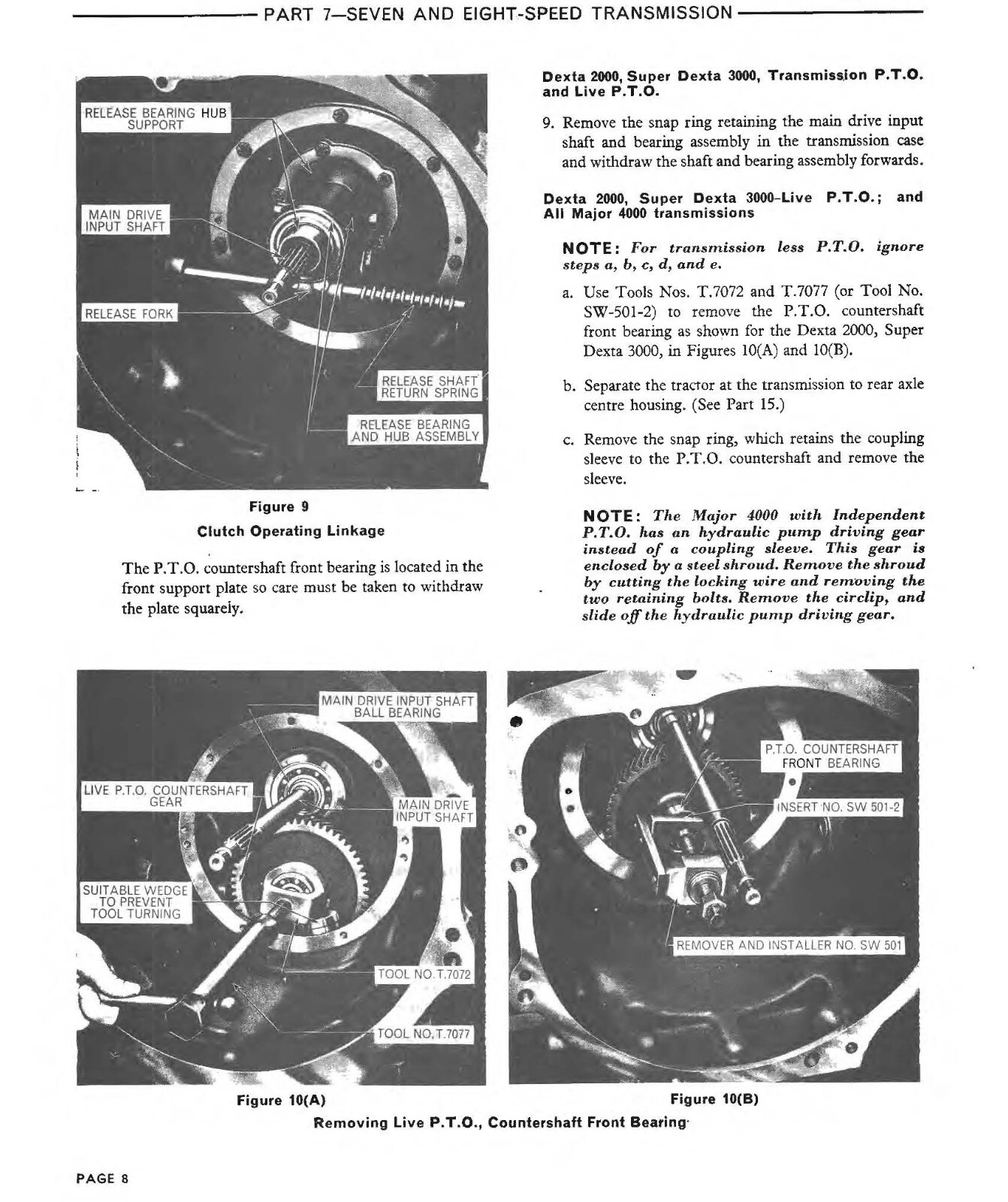 CD 1965-1975 Tractor Service Manual Fits Ford 2000 3000 4000 5000 7000 3400-5550