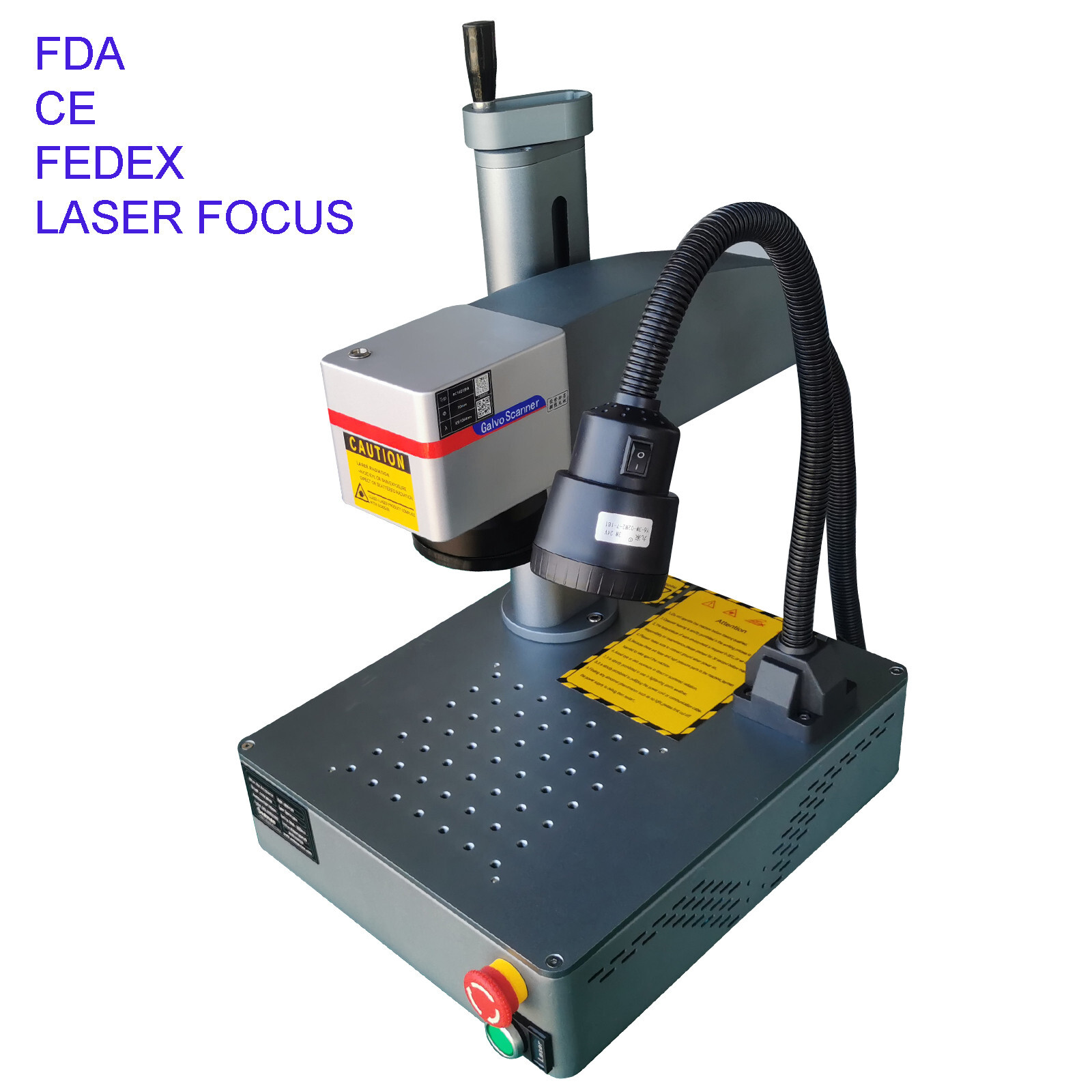 50W Fiber Laser Marking Cutting Machine Metal Jewelry Custom Photo Logo Engraver