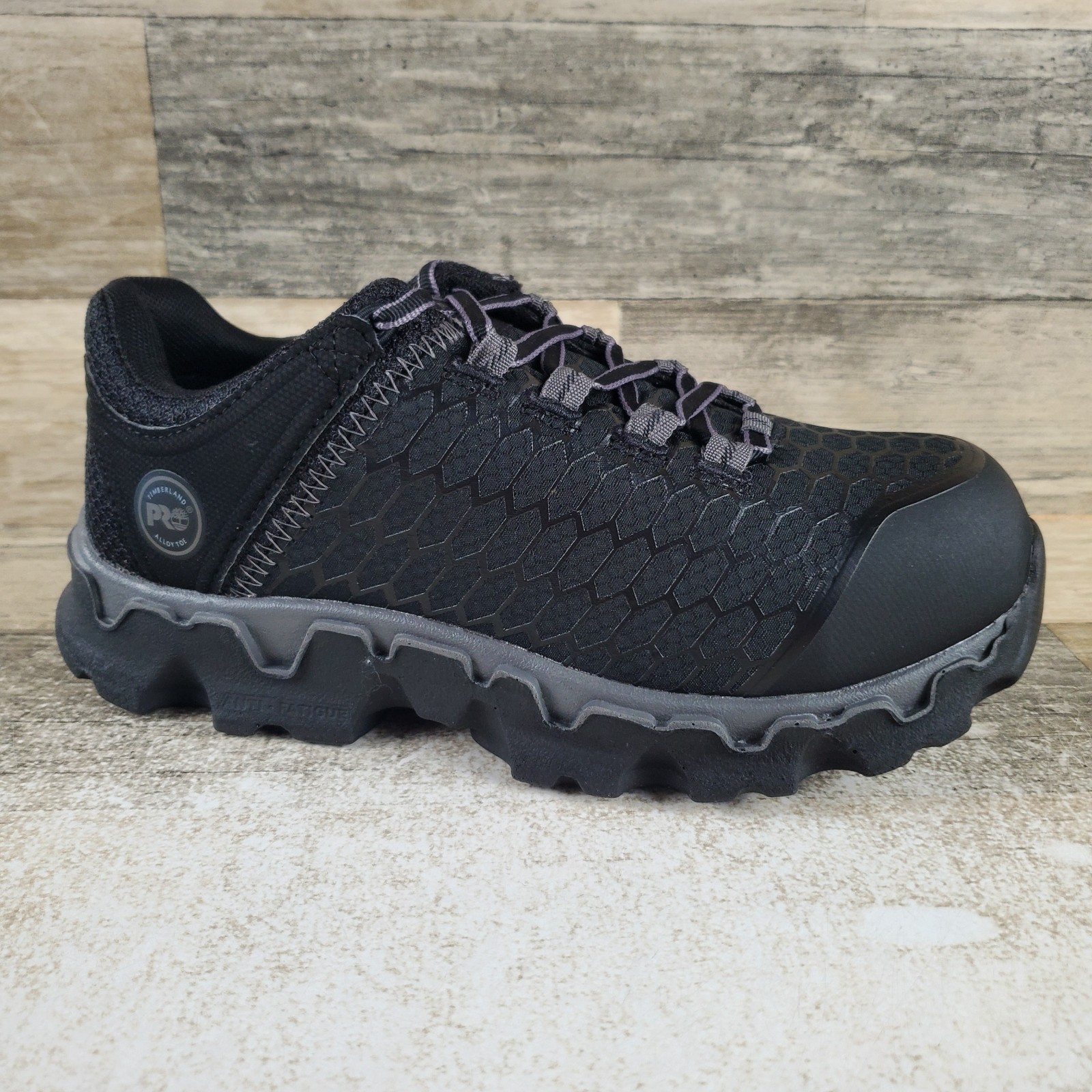 Timberland Pro Powertrain Sport Womens Work Shoes Sz 5.5 Black Alloy Toe Sneaker