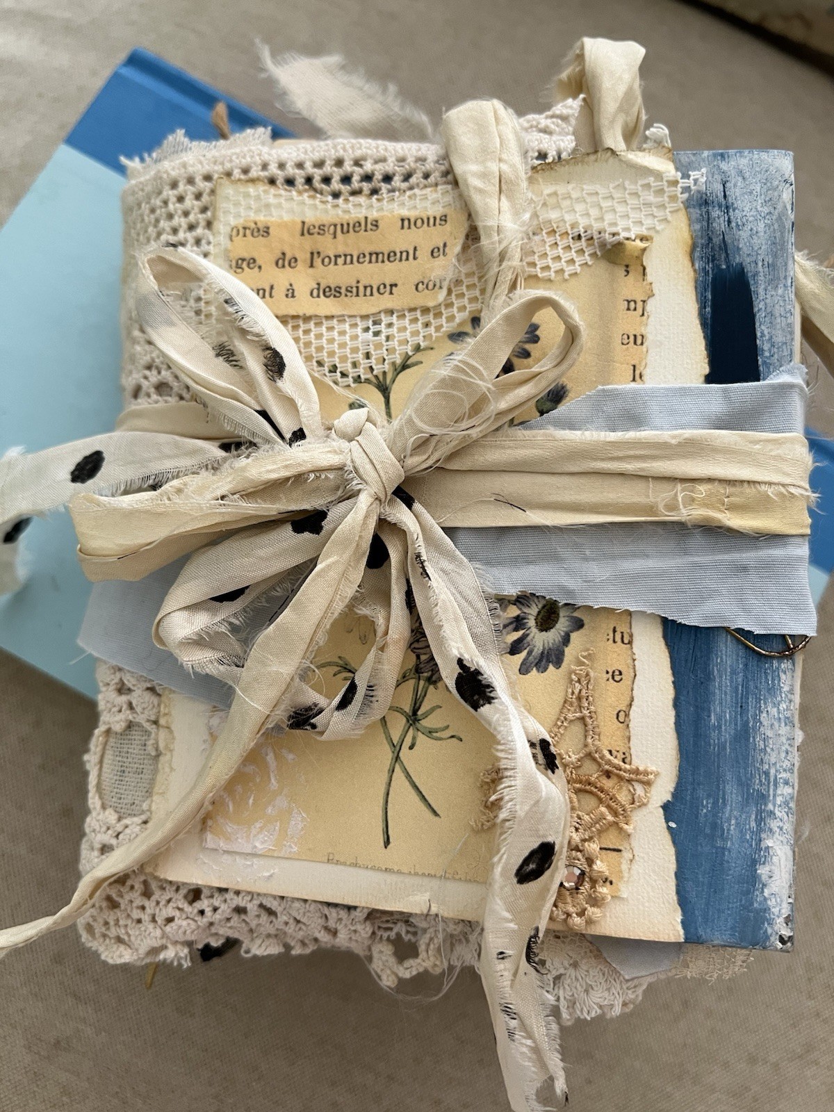 French blue Junk Journal
