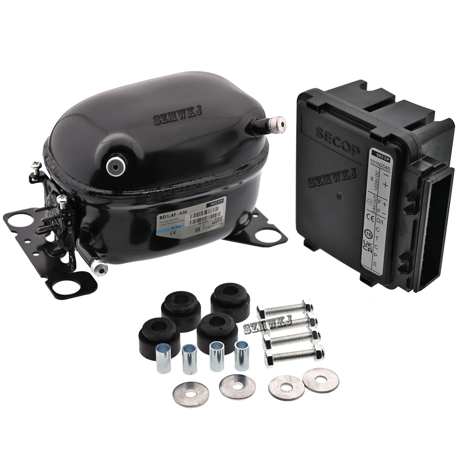 SECOP BD1.4F Compressor W/ 101N2040 Controller for Car Refrigerator Freezer Part