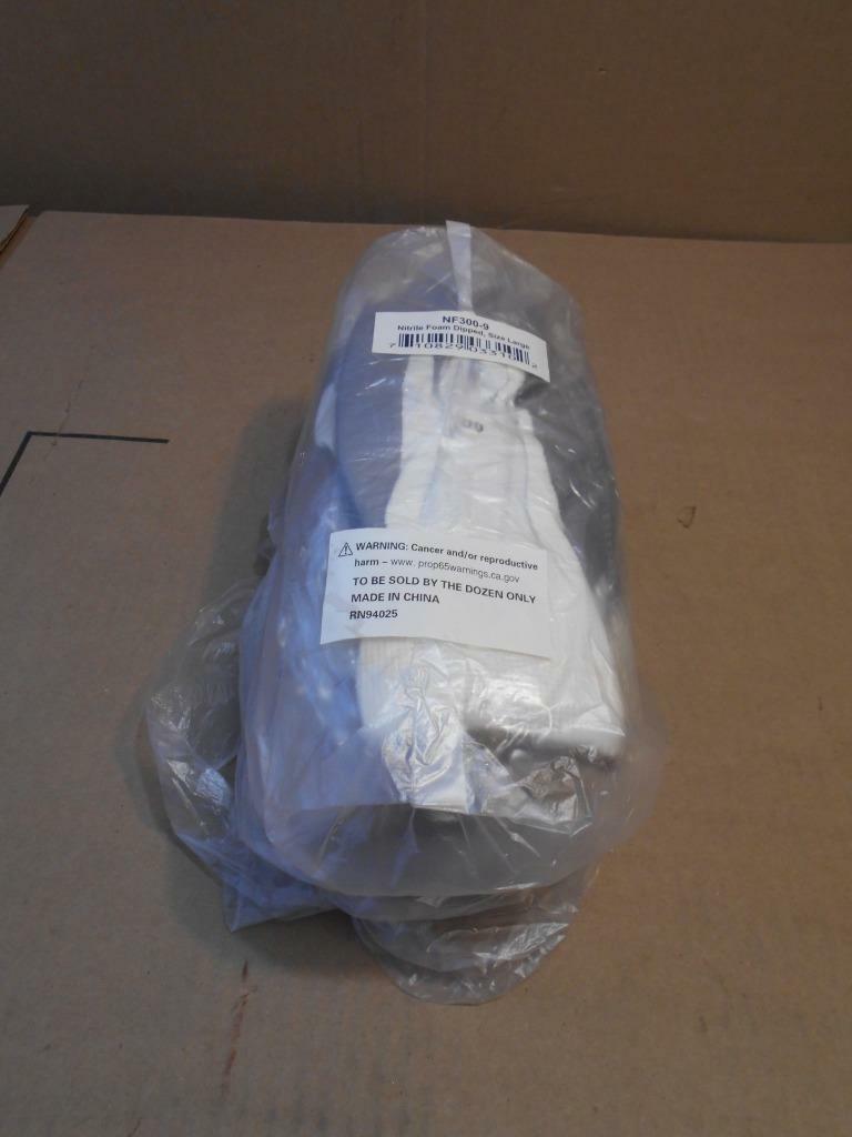 Grey Nitrile Dipped Poly Work Gloves ( 12 Pairs ) 1 Dozen ~