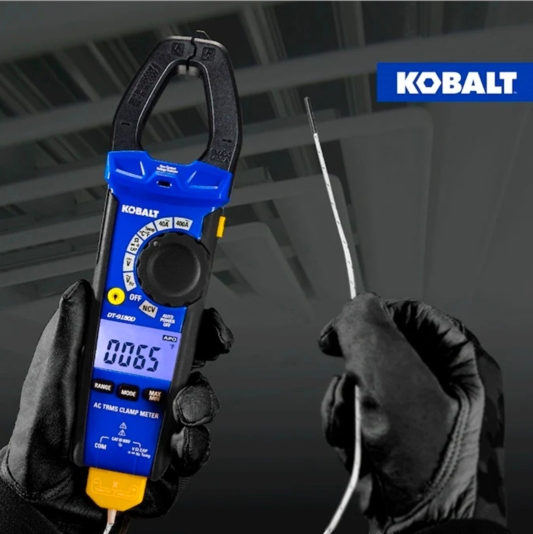 KobaltDigital Display Clamp Meter Multimeter 400 Amp 600V Volt