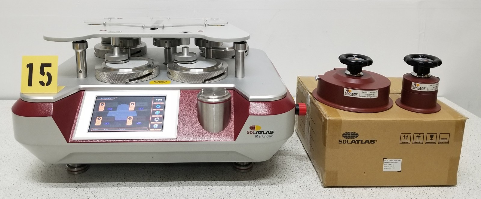 SDL Atlas Martindale M235 Abrasion and Pilling Tester Tag #15