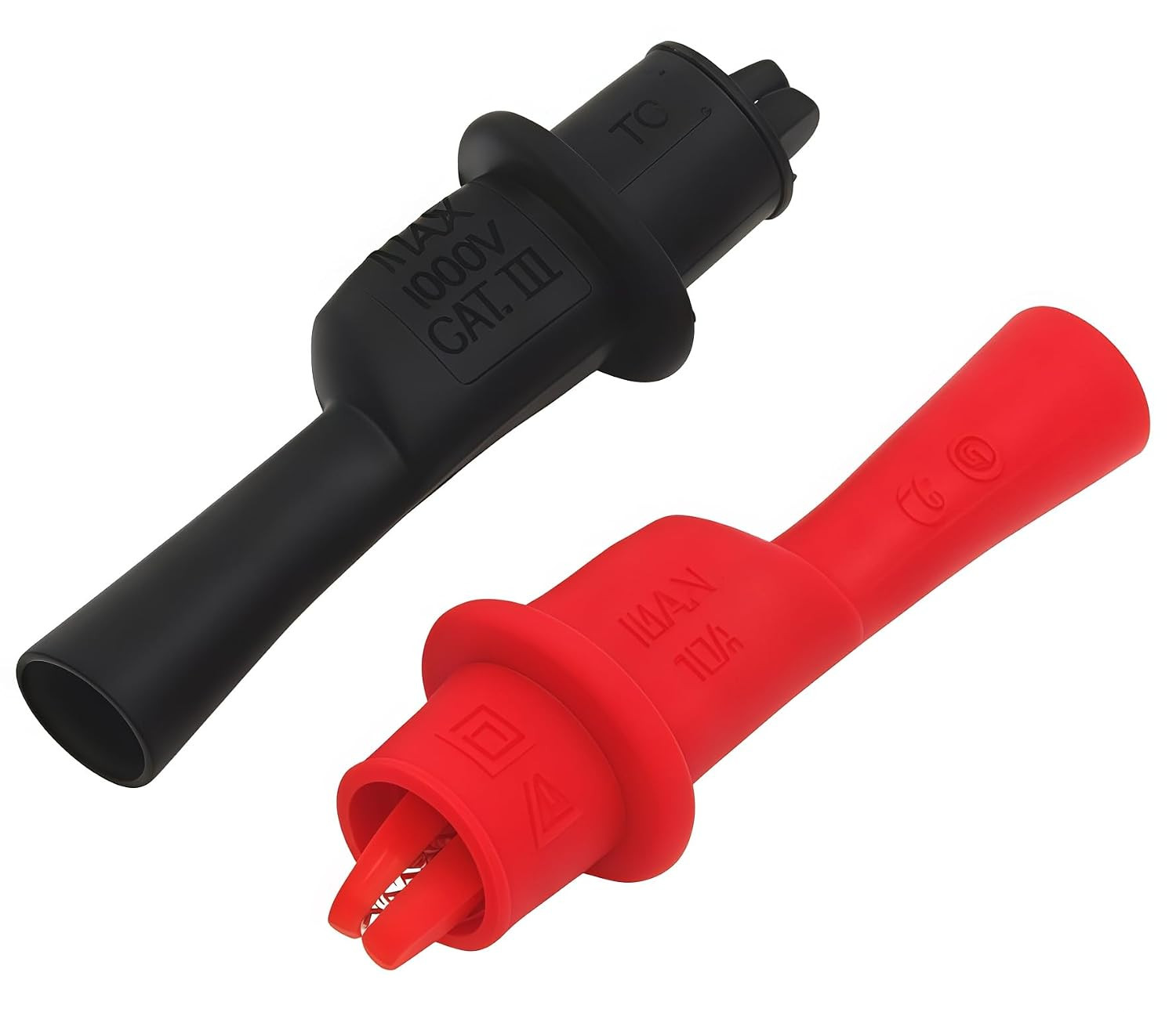 AC15 Insulated Test Probe Push on Alligator Clips Crocodile Clamps Use for Test
