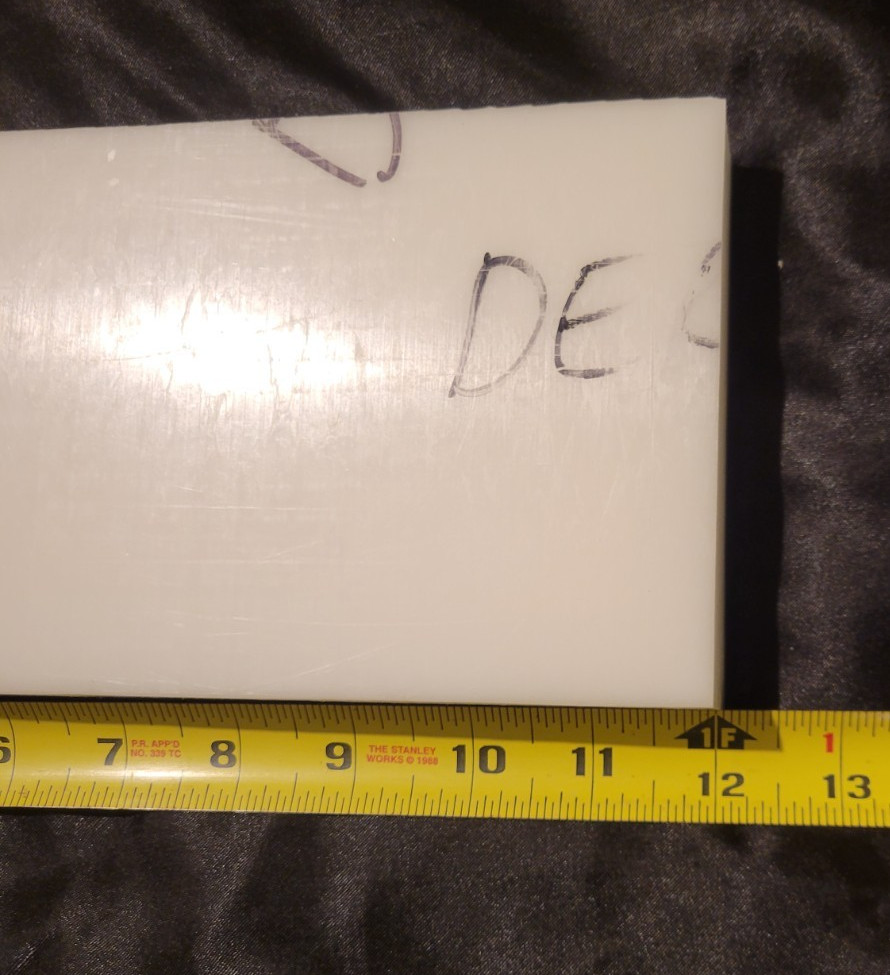 Delrin 1 1/4 x 4 3/4 x 12 (1.250x 4.750 x 12.000) INV#X-101