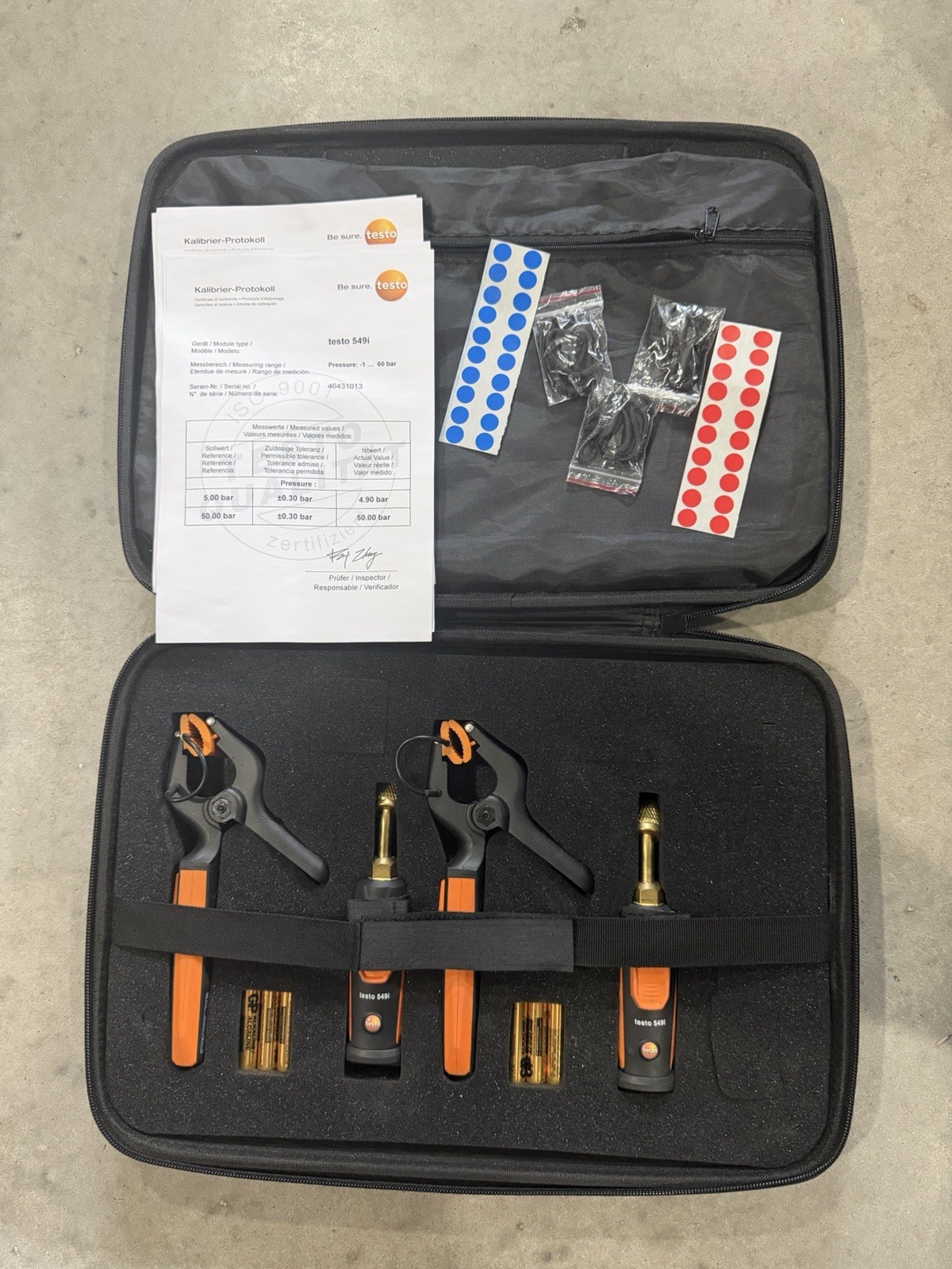 Testo testo 549i Digital Wireless Refrigerant Pressure Probe Kit w/ Case