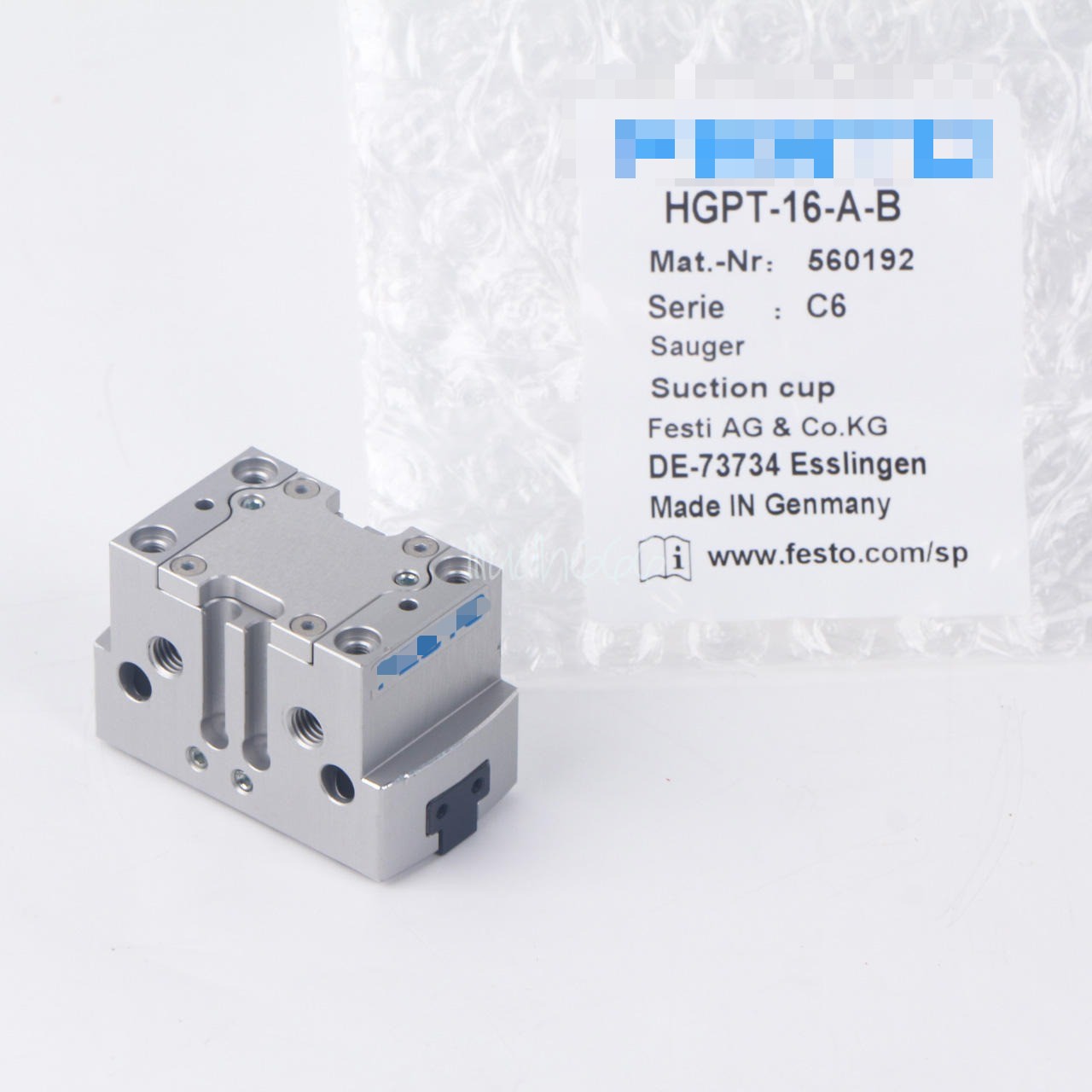 One Festo Parallel Gripper Cylinder HGPT-16-A-B (560192) Quality assurance