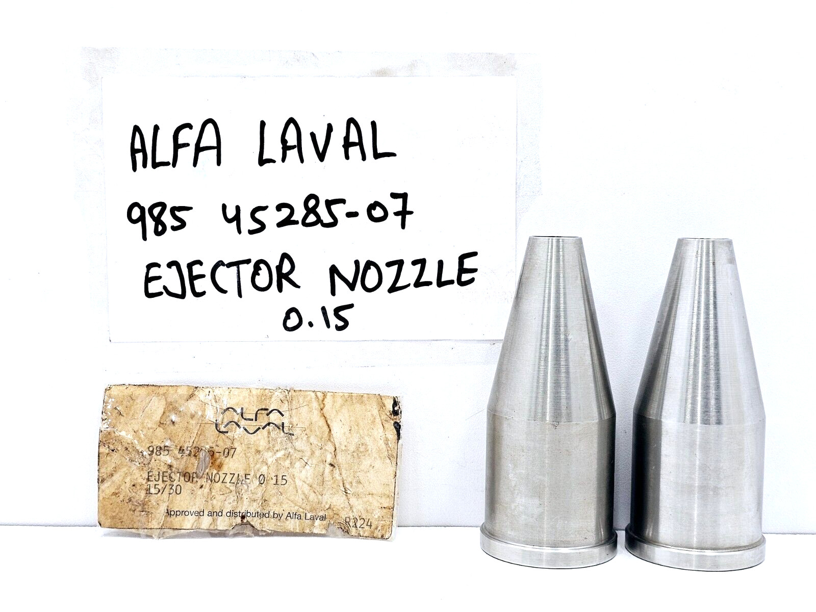 985 45285-07 EJECTOR NOZZLE 1530 FOR JWP-26 FOR ALFA LAVAL LOT OF 2