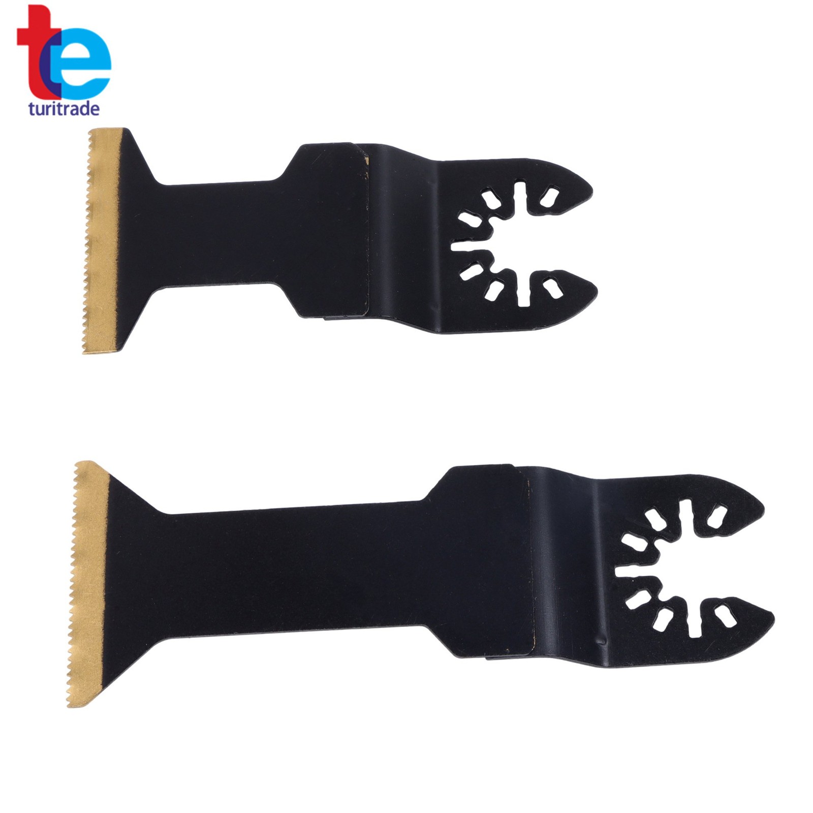 12 PIECES TITANIUM OSCILLATING SAW BLADES EXTENDED METAL CUTTING BLADES