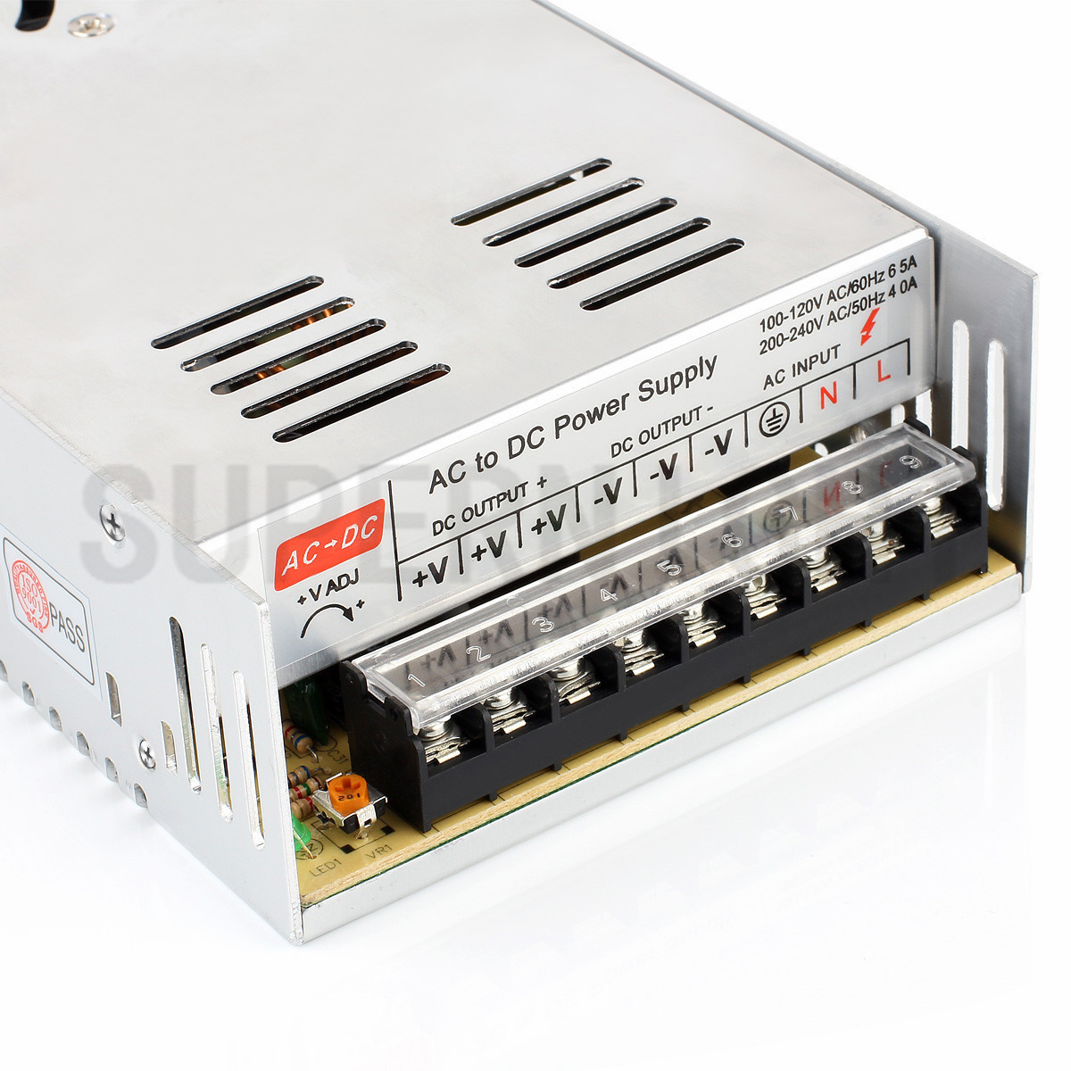 2Pcs AC-DC12V 30A Regulated Switching Power Supply for 5050/3528 LED Strip Light
