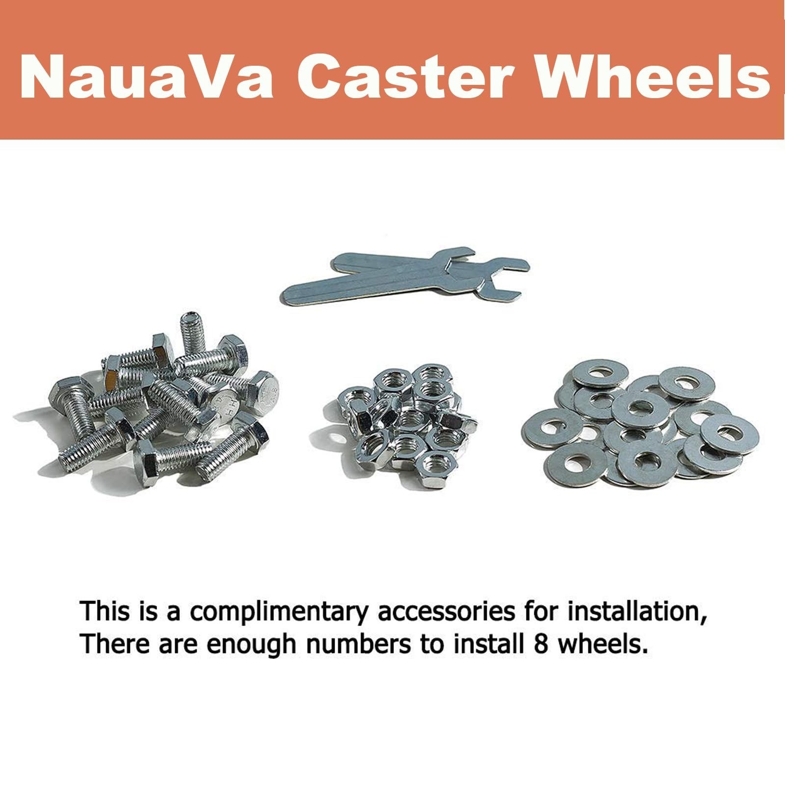 4 Inch Heavy Duty Caster Wheels with Brake, 1320LBS(600KG) Total Load, 2 Fixe…