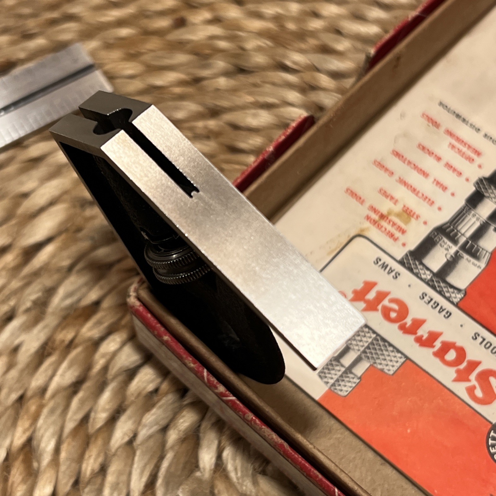 NOS Starrett 11HC 4R 4″ Combination Square 19/32″W Blade Square & Center Head