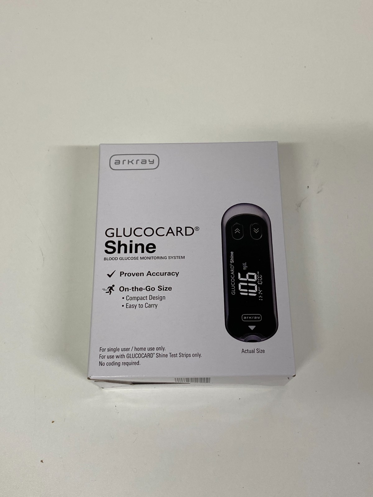 ARKRAY USA Glucocard Shine E6G197P Exp.2026-09 (*CC32*)