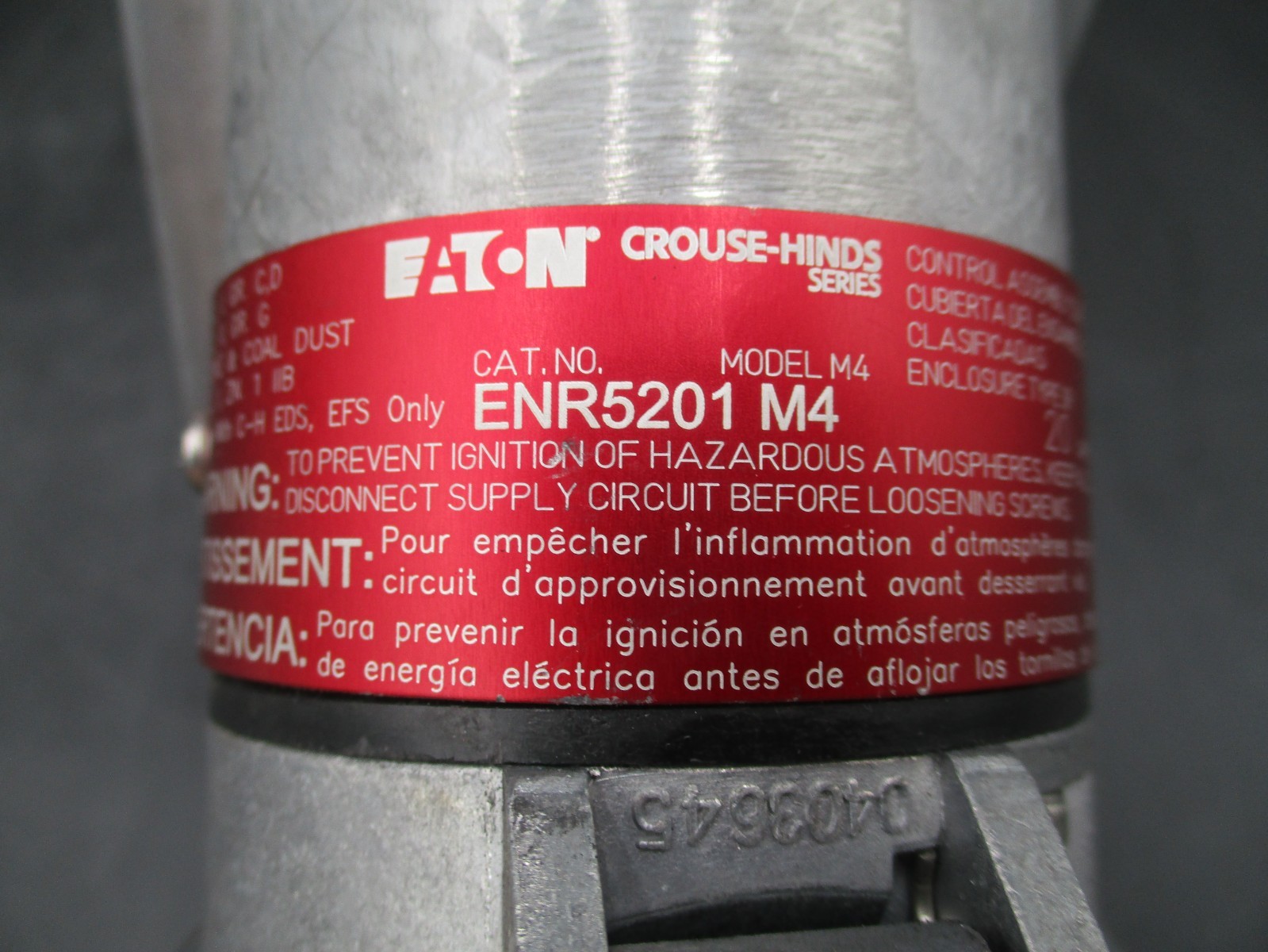 CROUSE HINDS ENRC21201-M4 20A EXPLOSION PROOF RECEPTACLE 125V *SAME DAY SHIP