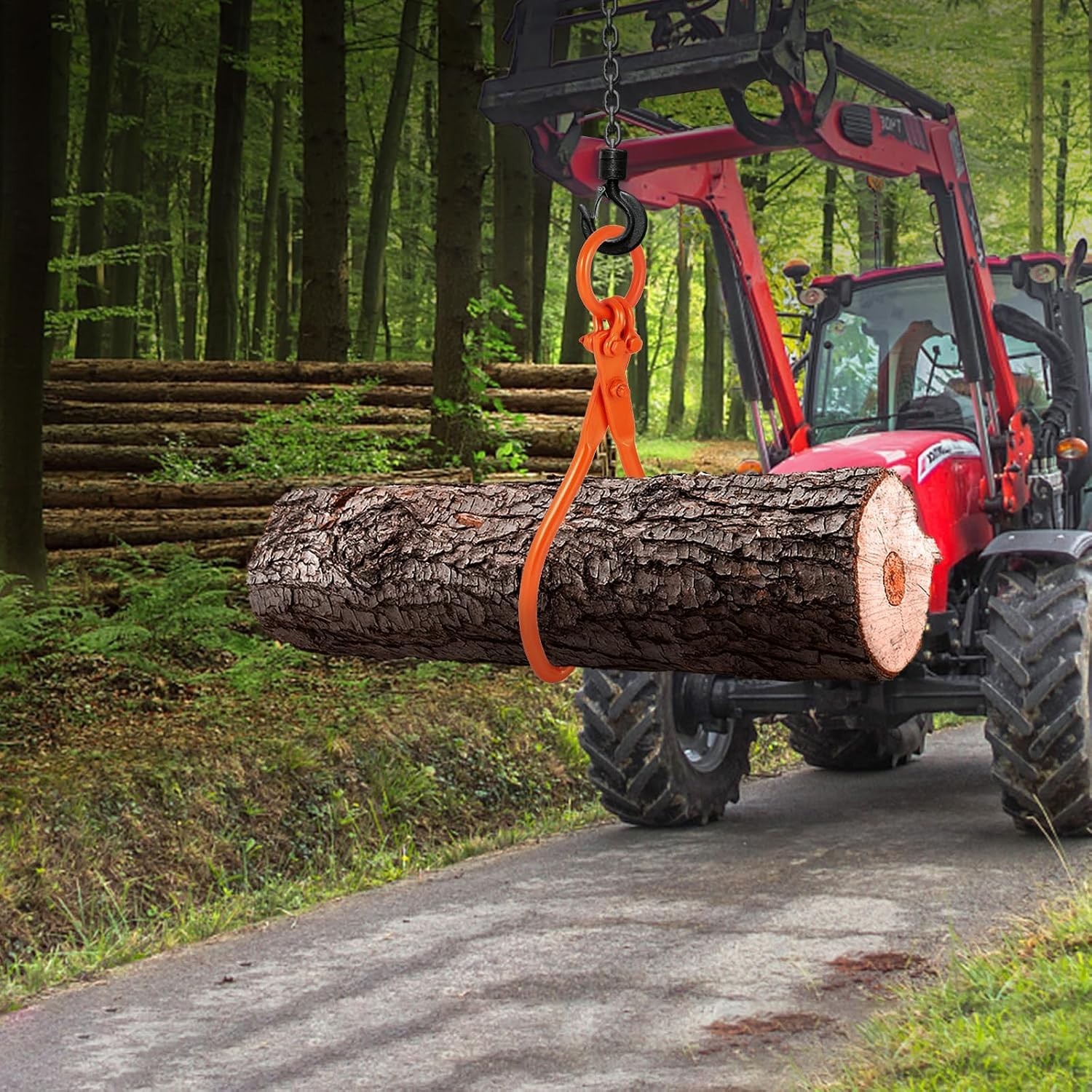 Heavy-Duty Log Lifting Tongs – 772 lbs Capacity, Eagle Claw Grip, 19.45″ Opening