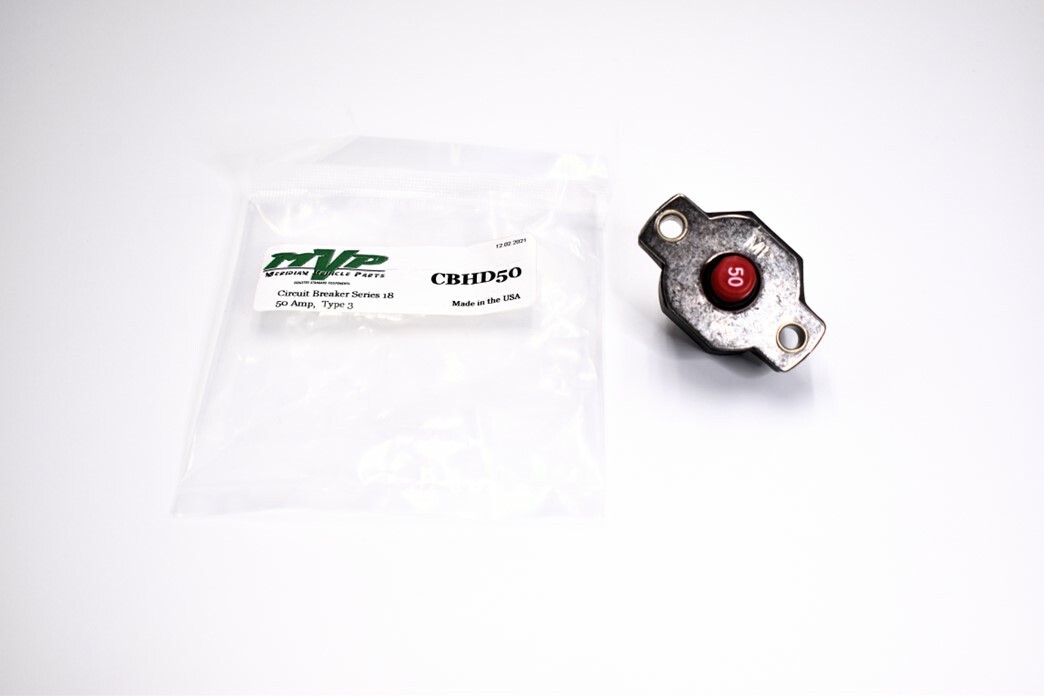 Mechanical Products Series 18 50 Amp Push to Reset Circuit Breaker CBHD50