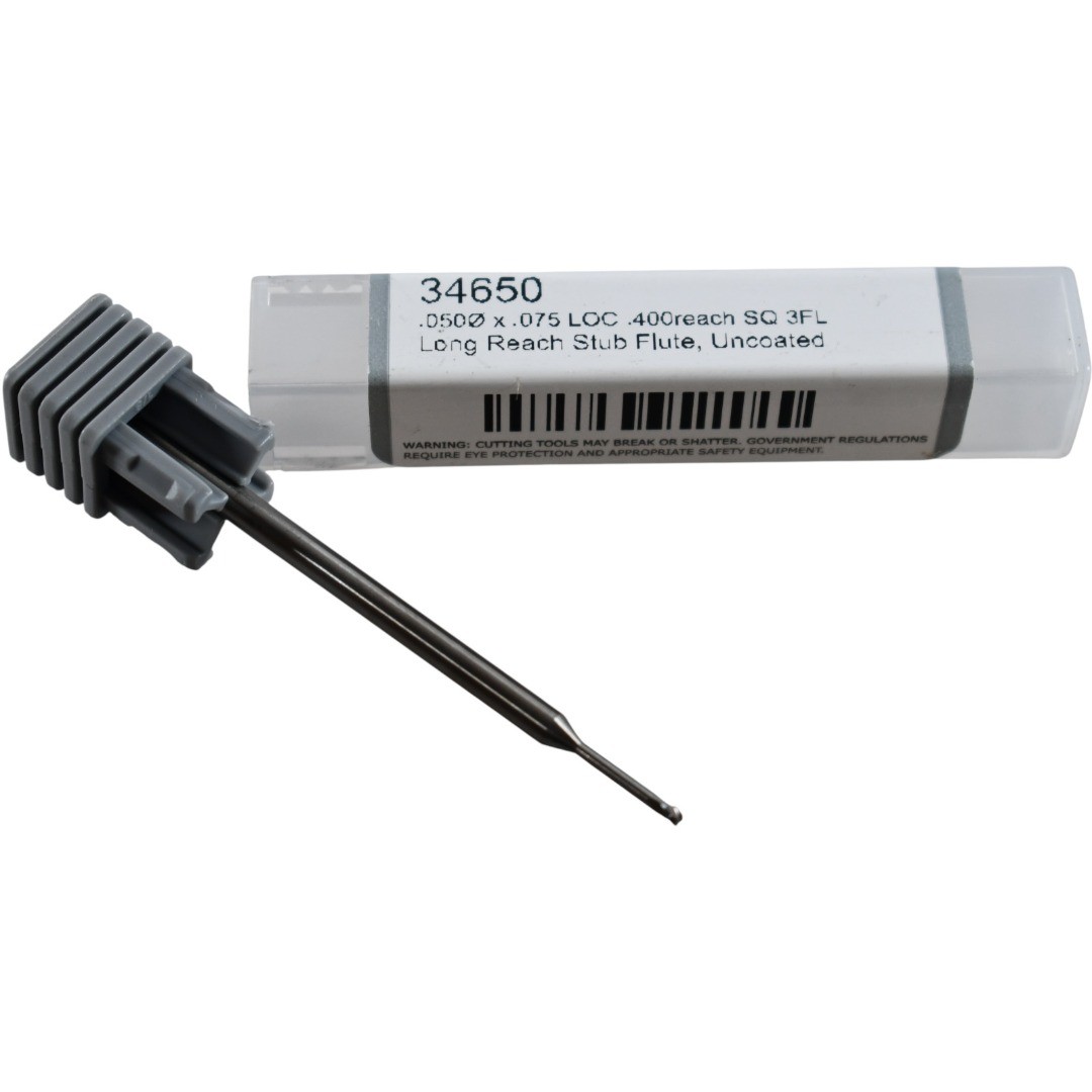 NEW Harvey Tool 46715 Corner Radius End Mill .1870 DIA .625 LOC 2 Flute