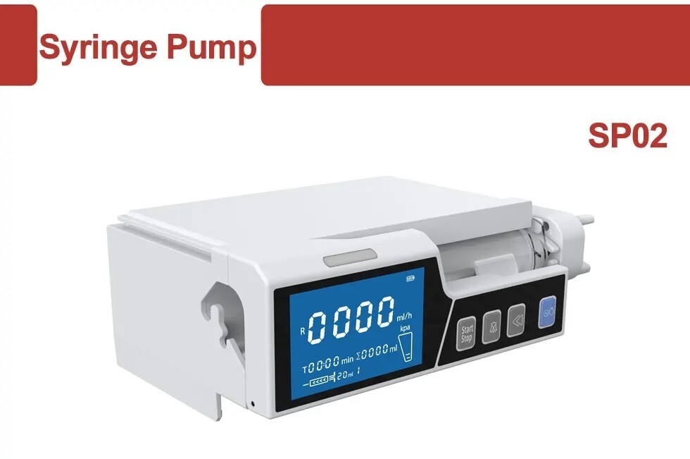 4.3 inch Touch Screen Syringe pump Stackable Type Human or Veterinary Use