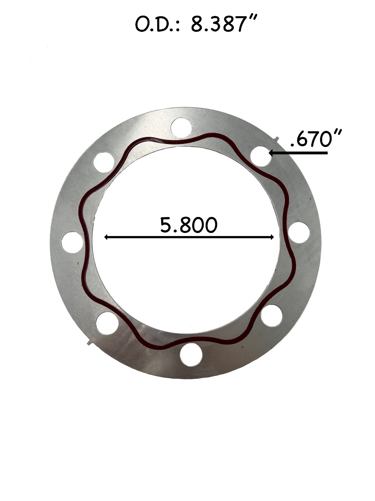 4 PACK IHC Drive Flange Gasket Metal 3566966C1, GT-4AG2111, GT4AG2111