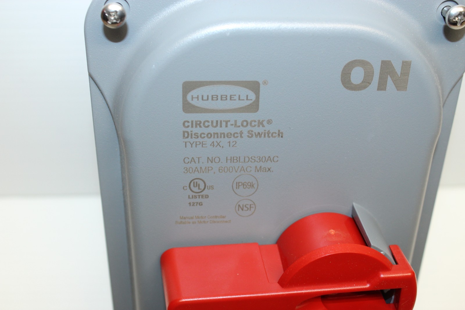 Hubbell Wiring Device-Kellems Hblds30ac Disconnect Switch, Nonfusible, 3Pst,