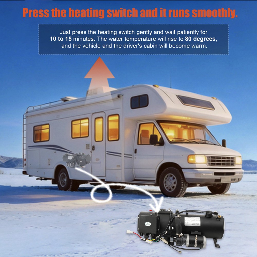 24V 16KW Diesel Water Heater Temperature Control for Boat, Caravan, Motorhome