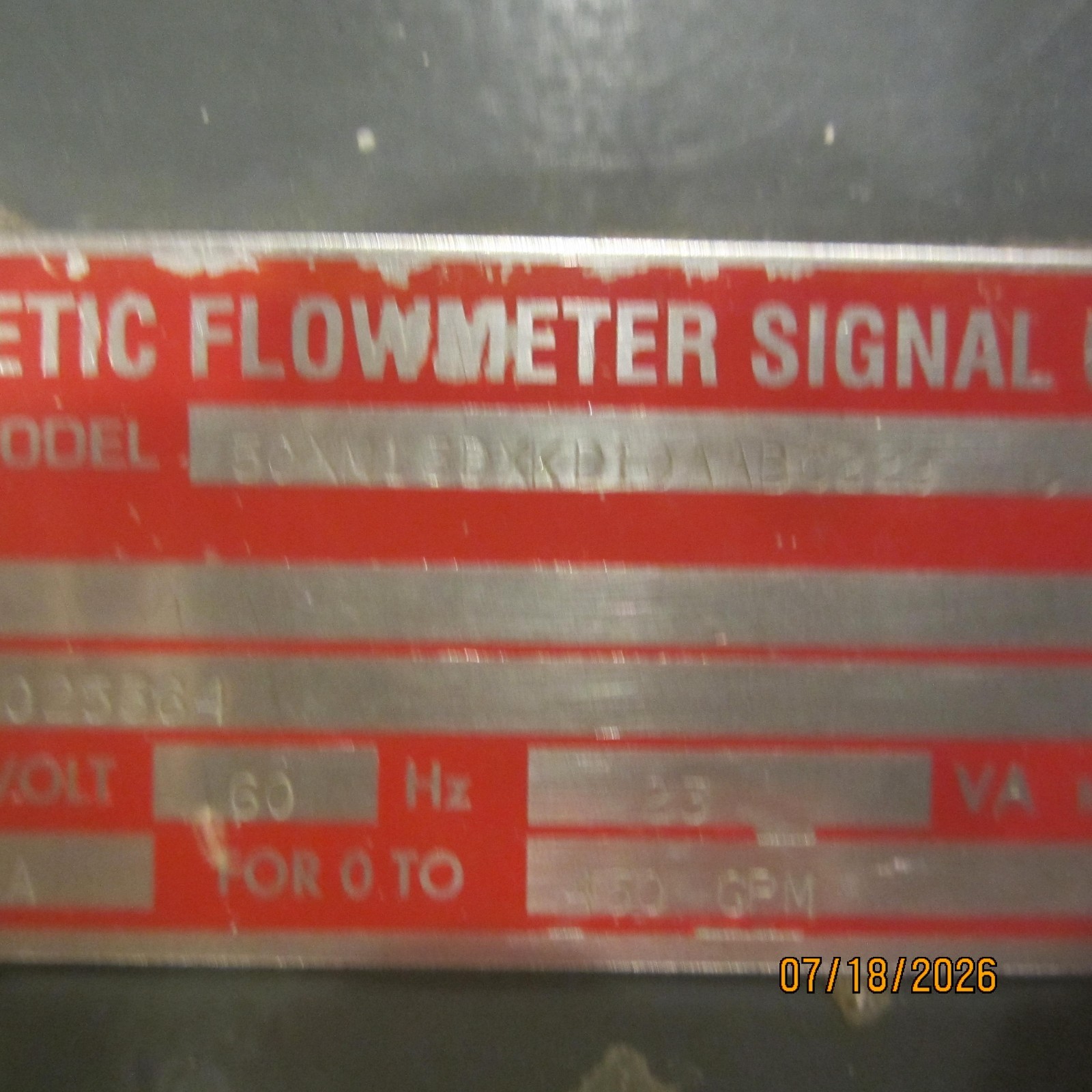 ABB 50XM13DXKD10AABC229 Magnetic Flowmeter Signal Converter 120V 4-20mA WORKING