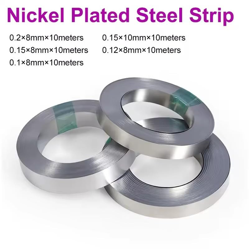 Nickel Plated Strip 18650 Li-Ion Battery Nickel Sheet Plate Connector 0.1~0.2Mm