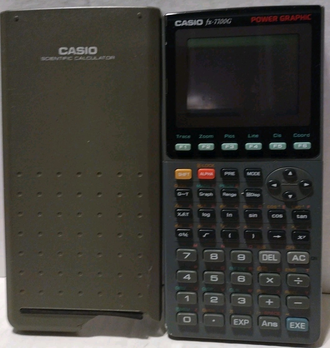 Casio Fx-7700G Power Graphic Black LCD Display Graphing & Scientific Calculator