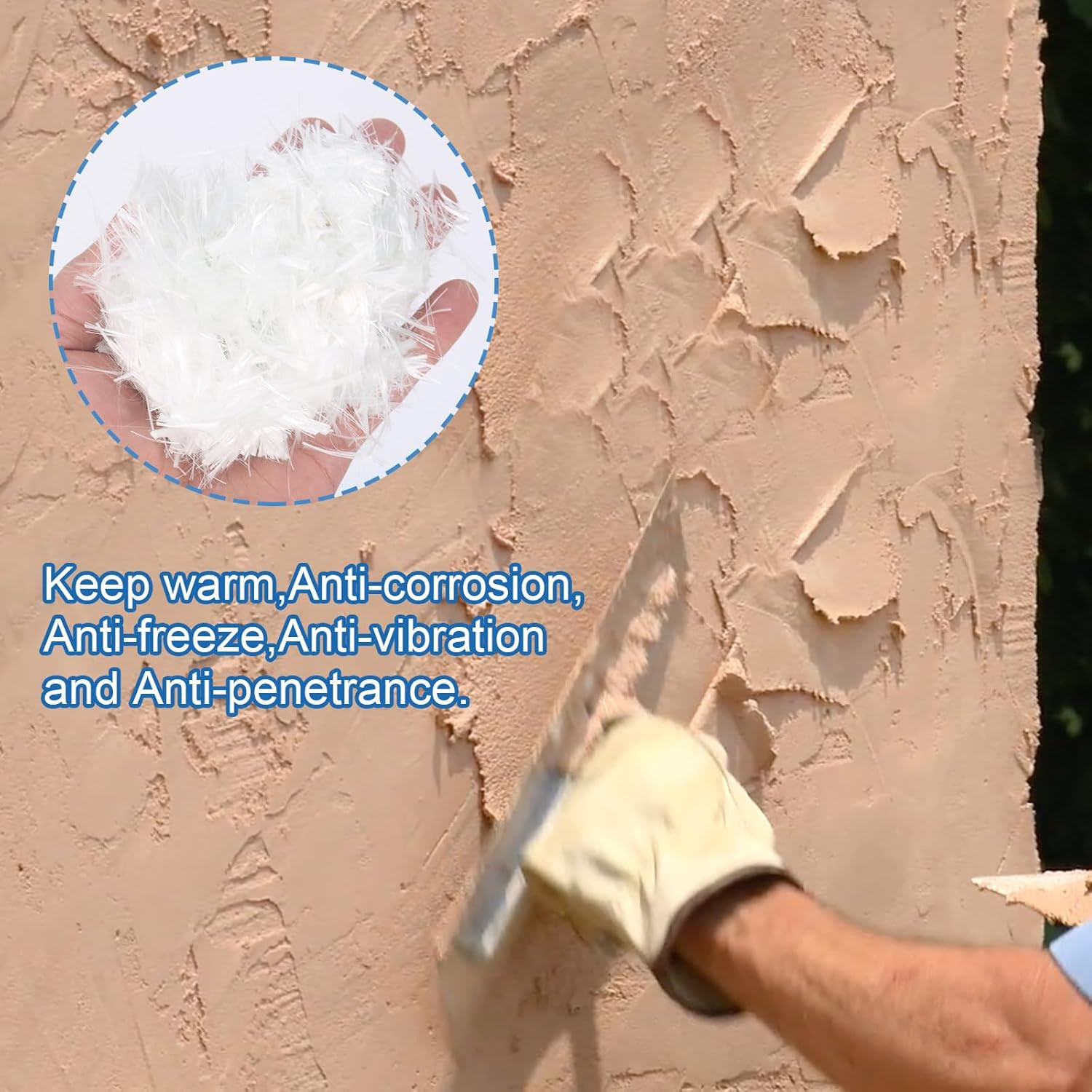 5Lb, Fiberglass, Fiberglass for Concrete, Chopped Fiber Glass, Concrete Fiber, R