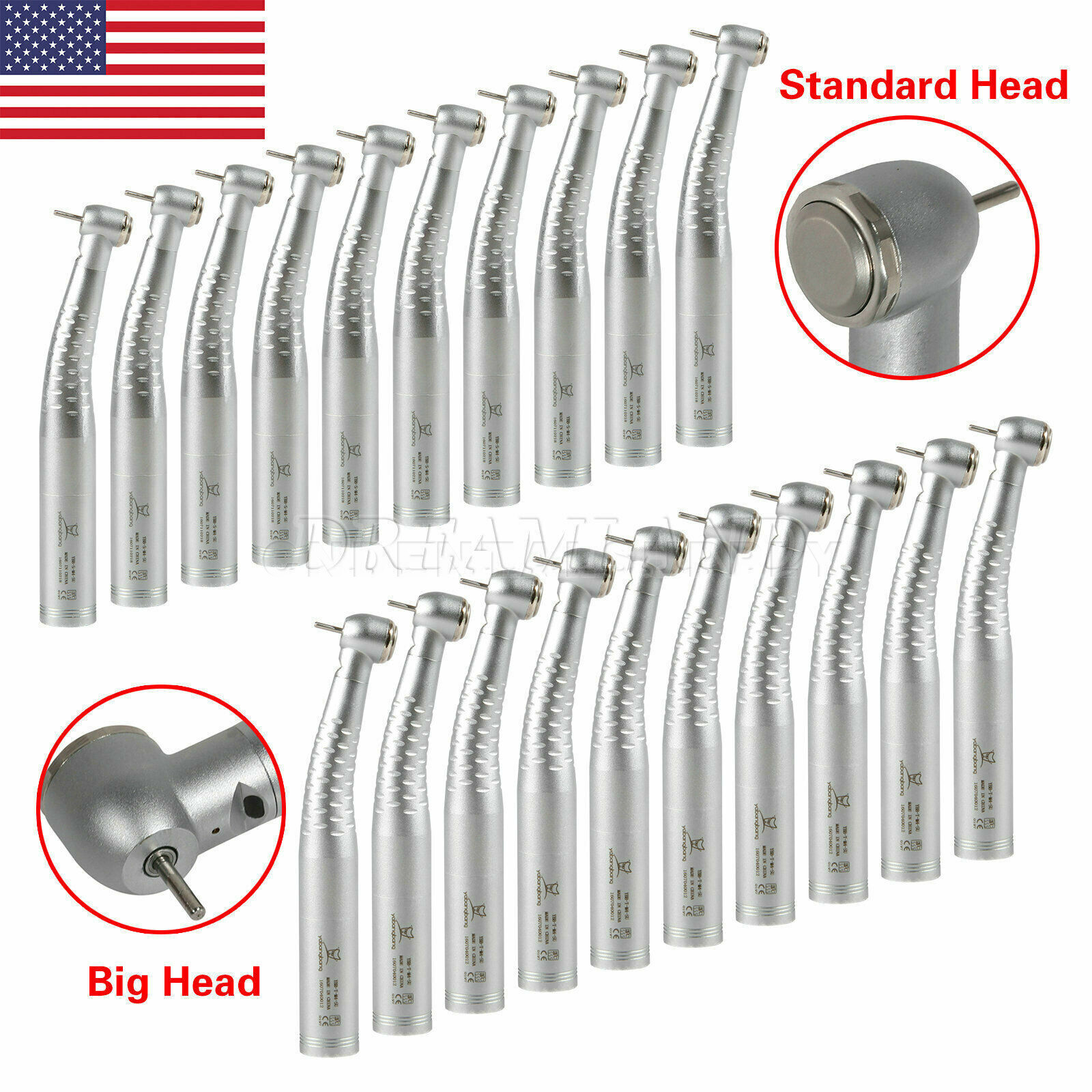 Yabang Dental Fiber Optic LED High Speed Handpiece Fit KaV Coupler YB6/YD6