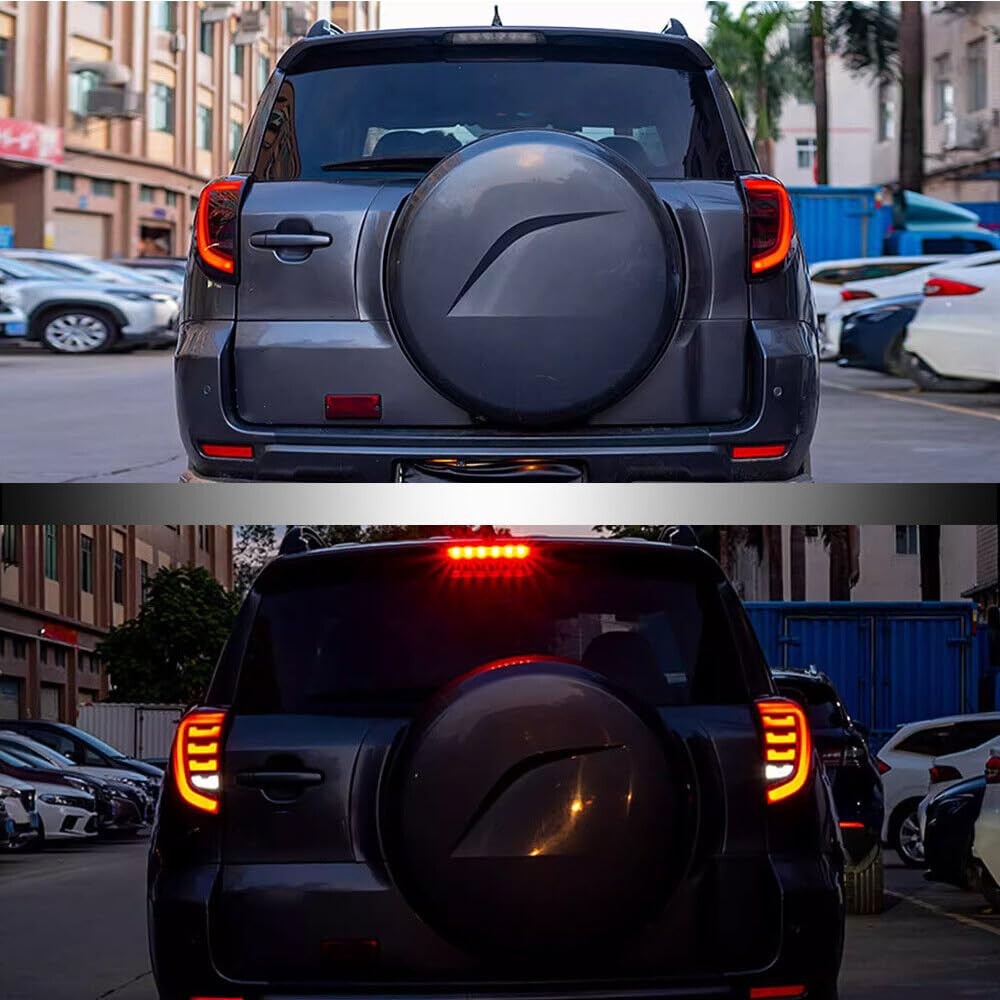 LED Tail Lights RAV4 2006-2012 Smoked Animation DRL Sequential Turn Signal Pair