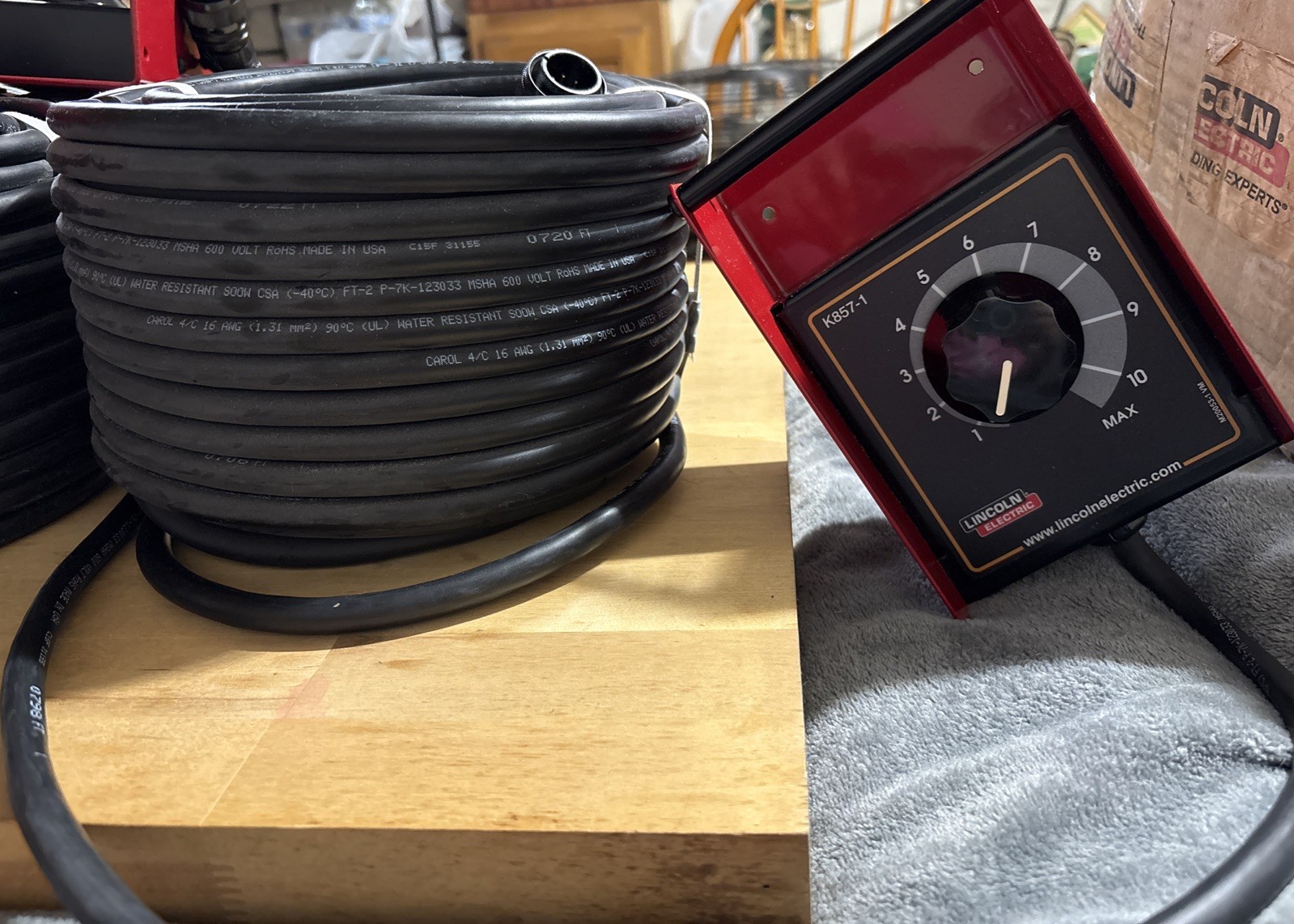 Lincoln Electric K857-1 Remote Output Control 6-Pin 100 Ft
