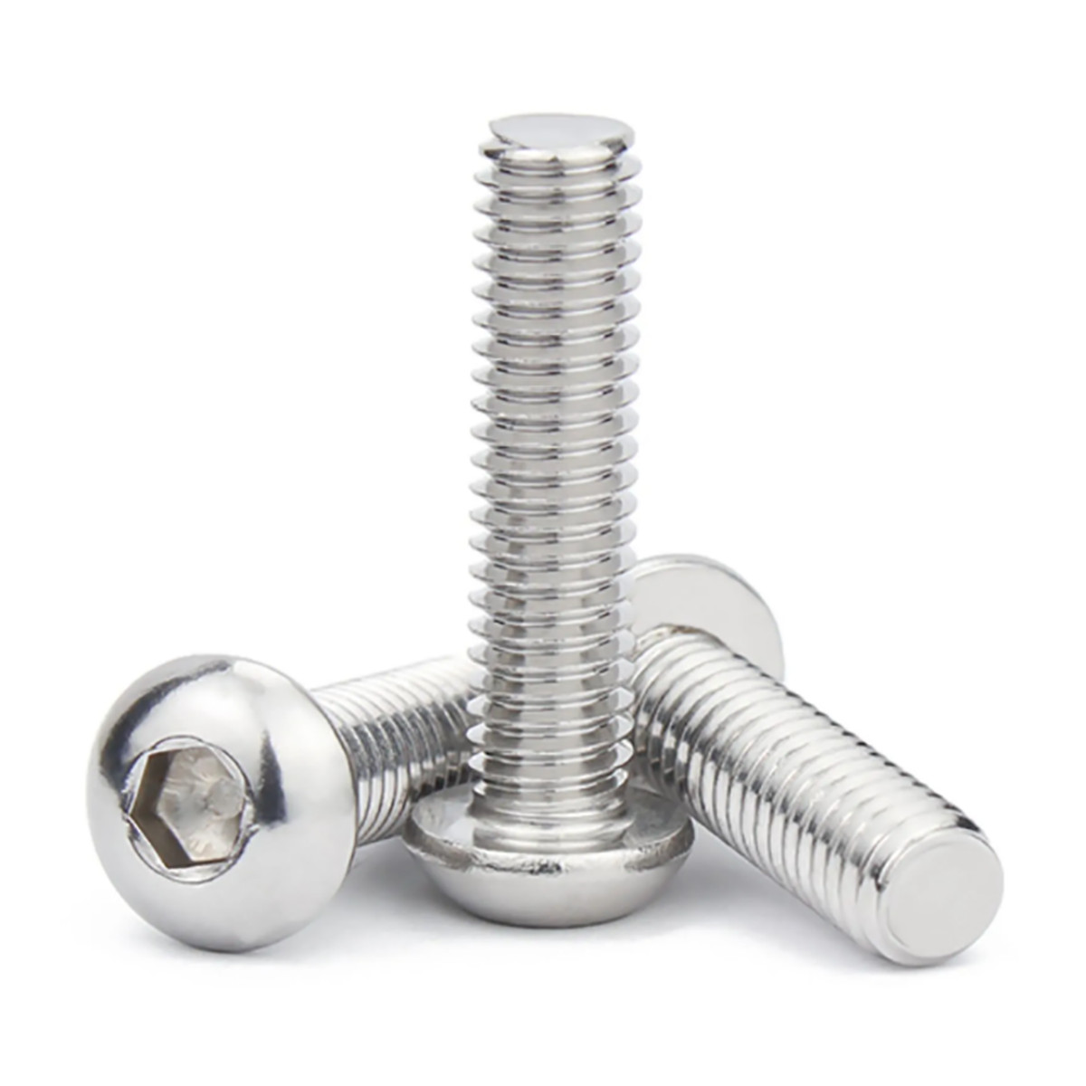 M3 M4 M5 M6 M8 SUS 201 Stainless Steel Button Head Socket Screw Allen Key Bolts