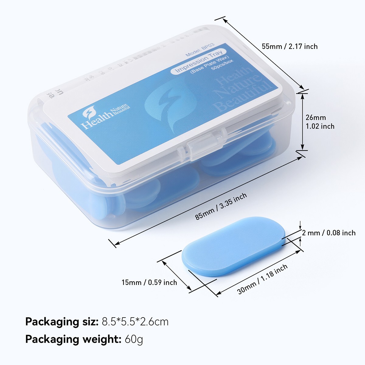 Dental Thermoplastic Sheets For Temporary Crown Guide Modled Impression CE FDA