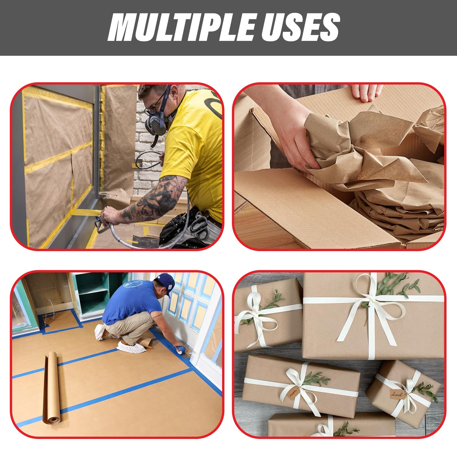 LAUCO Masking Paper Automotive Painters Multi-Purpose 18” x 9000” (750′) –