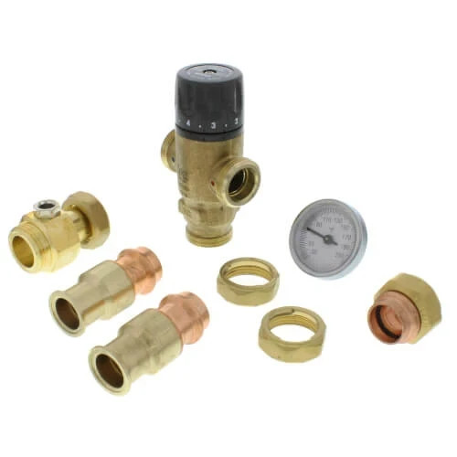 Caleffi MixCal Thermostatic Mixing Valve Brass 3/4″ Press 521516A propress